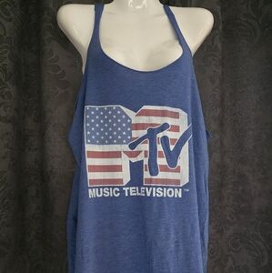 MTV Flag Tank Blue 2x